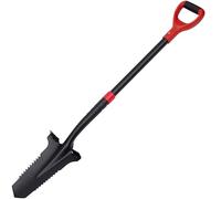 Meister 9872240 Spade with Root Saw - For Roots up to 3 cm - 195 mm Working Width - Ergonomic D-Handle - For Garden, Construction & Landscape Maintenance/Root Spade Garden/Root Remover