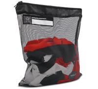 Meister Athlete Wash Bag - Mesh Sports Laundry Bag w/Zipper Lock - Black
