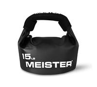 Meister BEAST Portable Sand Kettlebell - Soft Sandbag Weight - 15lb / 6.8kg - Black