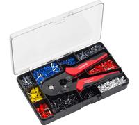 Meister Crimping Pliers Set 1200 Pieces - Includes Ferrules - Square Crimping - Polypropylene/Crimping Pliers Ferrules Set/Crimping Set/Crimping Pliers Set/Wire End Ferrules Pliers / 1738520
