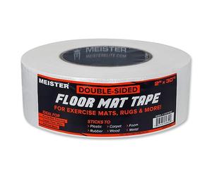 Meister Double-Sided 2" Floor Mat Tape - Secures Exercise Mats & Rugs in Place