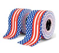 Meister Elite Athletic Tape - Breathable High-Adhesive Trainer's Tape - 2 Roll Pack - American Flag