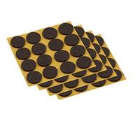 Meister Felt Glider self-adhesive, Ø 17 mm, brown, 100 pieces, 645016