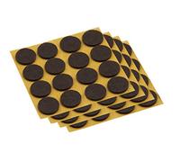 Meister Felt Glider self-adhesive, Ø 22 mm, brown, 80 pieces, 645056