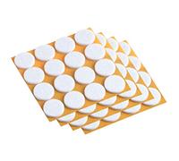 Meister Felt Glider self-adhesive, Ø 22 mm, white, 80 pieces, 645076 | Effectively Protect Your Furniture and Chairs - Furniture Glides Set for Sensitive Floors - Chair Glides - Floor Glides