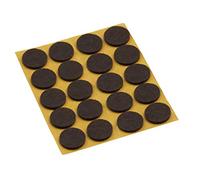 Meister Felt Glider self-adhesive, Ø 35 mm, brown, 20 pieces, 645236