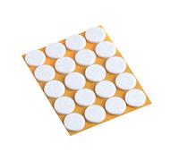 Meister Felt Glider self-adhesive, Ø 35 mm, white, 20 pieces, 645256