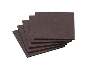 Meister Felt Glider self-adhesive, 100 x 100 mm, brown, 5 pieces, 645336