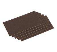 Meister Felt Glider self-adhesive, 100 x 200 mm, brown, 5 pieces, 645426