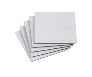 Meister Felt Glider self-adhesive, 200 x 200 mm, white, 5 pieces, 645546 | Effectively protect your furniture and chairs - furniture glider set for delicate floors - chair glides - felt cut
