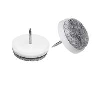 Meister Felt Glider with nail, Ø 25 mm, white, 50 pieces, 644076