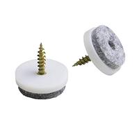 Meister Felt Glider with screw, Ø 30 mm, white, 20 pieces, 644286