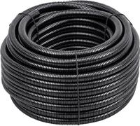 Meister Flexible Insulation metres, Black, 750 N (Medium), Thread, Flame-Retardant, Suitable for Hollow Walls, Screed or Concrete, Corrugated, Empty, Protective Pipe, 7480690, 25 m (M20)