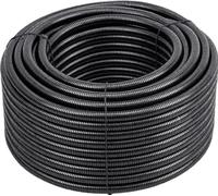 Meister Flexible Insulation metres, Black, 750 N (Medium), Thread, Flame Retardant, Suitable for Hollow Walls, Screed or Concrete, Corrugated, Empty, Protective Pipe, 7480700, 50 m (M20)