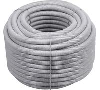 Meister Flexible Insulation metres, Grey, 320 N (Light), Thread, Flame-Retardant, Suitable for Flush-Mounted and Hollow Walls, Corrugated, Empty, Protective Pipe, 7480630, 50 m (M25)
