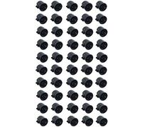 Meister Flush-mounted switch box, 60 mm deep, black, 50 pieces, 60 mm diameter, for installation of switches and sockets, flush-mounted box with tunnel socket, device box, junction box, 7460140