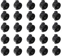 Meister Flush-Mounted Switch Box - Black - Pack of 25 - for Installation of Switches & Sockets/Flush-Mounted Socket with Tunnel Socket/Device Box/Junction Box, 7460010