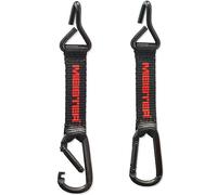 Meister Hang-Tough Fence Hooks for Baseball, Softball, Tennis & Camping - Black (Pair)