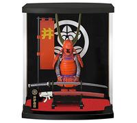 MEISTER JAPAN Ii Naomasa Red Samurai Armor Figurine 1/10 Scale Display Case
