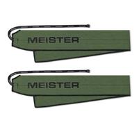 Meister Lockdown Wrist Wraps - Adjustable Non-Stretch Support for Weightlifting, Strength & Cross Training - Ranger Green