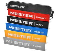 Meister Mobility Resistance Bands for Exercise, Stretching & Physical Therapy w/Carry Case