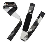 Meister Neoprene-Padded No-Slip Weight Lifting Straps for Grip (Pair) - Urban Camo