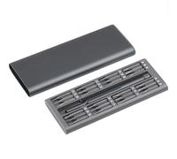 Meister Precision Mechanics Bit Set 69 x 170 x 17 mm 48-Piece Elegant Aluminium Case Repair Kit for Smartphones, PCs, Watches, Glasses, etc. Repair Tool Kit/Precision Screwdriver Set / 3387960