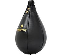 Meister SpeedKills Leather Speed Bag w/Lightweight Latex Bladder - Black - Large (10.5" x 7") (26.7 cm x 17.8 cm)