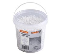 Meister Tile Spacers 1.5 mm - Practical Set with 1000 Pieces - Reusable Thanks to Ring - Made of Robust Polypropylene - White Joint Spacers / 4426650