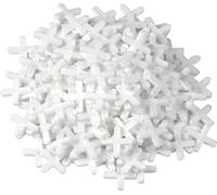 Meister Tile Spacers 5.0 mm - Practical Set of 200 - Made of Robust Plastic - White/Tile Accessories/Tile Laying Aid/Tile Spacers / 4422100