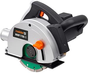 Meister Wall Cutter 1700W, MMF1700-1 - Incl. 2 Diamond Grinding Discs Ø 150 mm - Groove Width up to 29 mm - 40 mm Cutting Depth - Laser Marking aid/wall Cutter with dust Extraction/Slot Cutter
