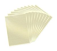 Meitaat 7000 Pcs Small Dot Stickers 6.3mm Gold Tiny Coloured Circle Labels