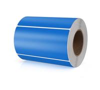 Meitaat Blue Rectangle Stickers 100 x 50 MM Color Coding Rectangular Labels Vinyl Roll Self-Adhesive Waterproof Removable 500 PCS