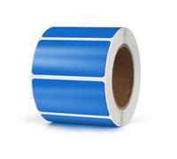 Meitaat Blue Rectangle Stickers 50 x 25 MM Color Coding Rectangular Labels Vinyl Roll Self-Adhesive Waterproof Removable 500 PCS