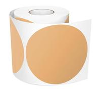 Meitaat Brown Round Dot Stickers 100mm Vinyl Circle Labels 300 Pcs