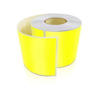 Meitaat Pack of 200 Yellow Self-Adhesive Labels Moving 12.7 x 7.6 cm Rectangular Sticker Roll Removable Yellow