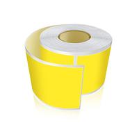 Meitaat Pack of 300 Yellow Rectangular Stickers 5 x 7.6 cm Colour Coding Self-Adhesive Labels Moving Rolls Removable