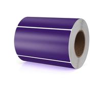 Meitaat Purple Rectangle Stickers 100 x 50 MM Color Coding Rectangular Labels Vinyl Roll Self-Adhesive Waterproof Removable 500 PCS