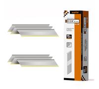 meite 15 Gauge Angled Finish Nails 32 mm, Stainless Steel DA 34° 500PCS | D Head 304 Stainless Steel for 15G Angled Nailer, Kitchen Baths Millwork Casing Cabinet Window Casing