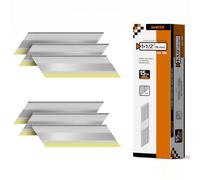 meite 15 Gauge Angled Finish Nails 38 mm, Stainless Steel DA 34° 500PCS | D Head 304 Stainless Steel for 15G Angled Nailer, Kitchen Baths Millwork Casing Cabinet Window Casing