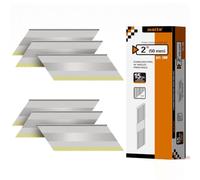 meite 15 Gauge Angled Finish Nails 50 mm, Stainless Steel DA 34° 500PCS | D Head 304 Stainless Steel for 15G Angled Nailer, Kitchen Baths Millwork Casing Cabinet Window Casing