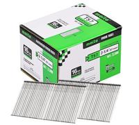 meite 16 Gauge Finish Nails, 2-1/4-Inch 16GA Straight Finish Nails Galvanized Finishing Nails for Electric or Pneumatic Nailer Guns (2,500 Counts)