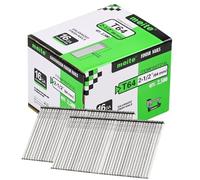 meite 16 Gauge Finish Nails, 64 mm 16G Finish Nail, Galvanised Finishing Nails for Nail Gun - Ideal for Woodworking, Upholstery, and Framing Projects (2,500 Counts)
