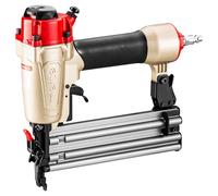 meite 18-Gauge 2-in-1 Nail Gun, Pneumatic Brad Nailer and 1/4-Inch Narrow Crown Pneumatic Staple Gun for Upholstery, Finishing, Molding, and Woodworking (FK5040)