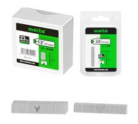 meite 23 Gauge Pin Nails, 12 mm Micro Headless Brad Nails for Pin Nailer - Galvanised Pins Nail Gun Nails, Ideal for Fine Woodworking and Trim Work