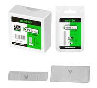 meite 23 Gauge Pin Nails, 12 mm Micro Headless Brad Nails for Pin Nailer - Galvanised Pins Nail Gun Nails, Ideal for Fine Woodworking and Trim Work