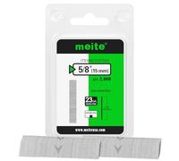 meite 23 Gauge Pin Nails, 15 mm Micro Headless Piner Nails - Galvanized 23GA Pins Nails for Nail Gun, Ideal for Fine Woodworking and Trim Work (2,000 Counts)