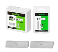 meite 23 Gauge Pin Nails, 19 mm Micro Headless Brad Nails for Pin Nailer - Galvanised Pins Nail Gun Nails, Ideal for Fine Woodworking and Trim Work