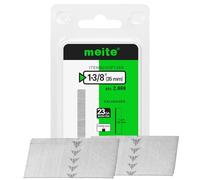 meite 23 Gauge Pin Nails, 35 mm Micro Headless Piner Nails - Galvanized 23GA Pins Nails for Nail Gun, Ideal for Fine Woodworking and Trim Work (2,000 Counts)