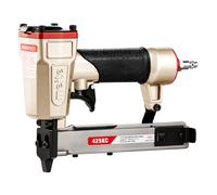 meite 425KC Air 18 Gauge Narrow Crown Stapler, Uses 5.7 mm Crown Type 90/13 to 25 mm Staples (13 mm to 25 mm), Industrial Pneumatic Staple Gun for Joinery, Cabinets, Trim Work